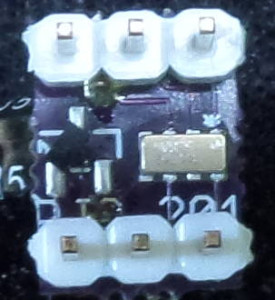 ST M41T62LC6F Breakout Board by OSH Park Bottom View